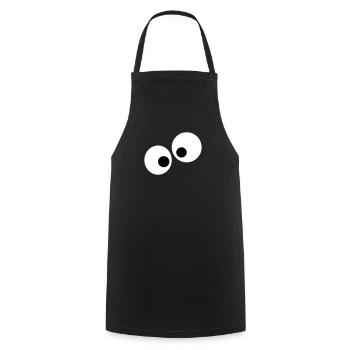 yeux - Tablier de cuisine - noir - Devant - AI Model Male 185 dark (185cm)