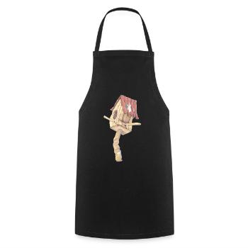 Birdhouses. graffiti street art from spain - Cooking Apron - black - Front - AI Model Male 185 dark (185cm)