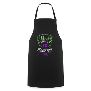 mer baignade papa t-shirts piscine t-shirts apnée - Tablier de cuisine - noir - Devant - AI Model Male 185 dark (185cm)