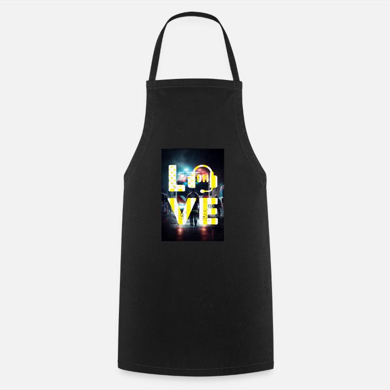 Love Emergency dispatcher - Cooking Apron - black