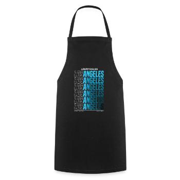 Los Angeles - Cooking Apron - black - Front - AI Model Male 185 dark (185cm)
