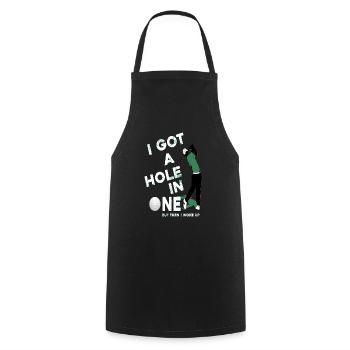I GOT A HOLE IN ONE BUT THEN I WOKE UP - Tablier de cuisine - noir - Devant - AI Model Male 185 dark (185cm)