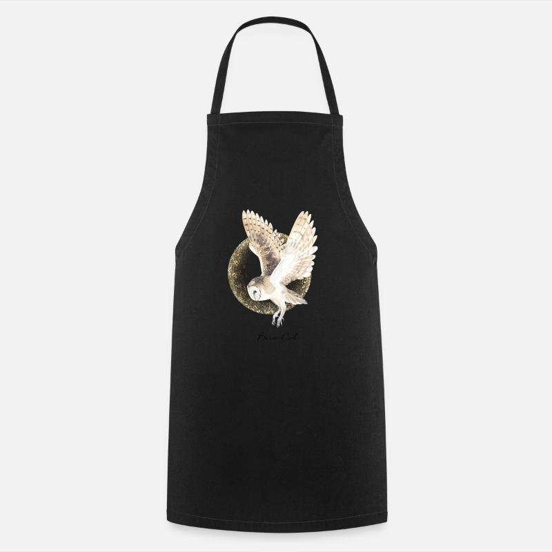 Barn owl - Tablier de cuisine - noir