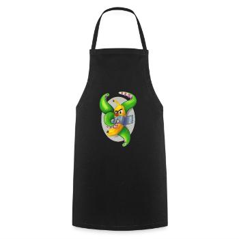 Tentaclaná solo - Kochschürze - Schwarz - Vorne - AI Model Male 185 dark (185cm)