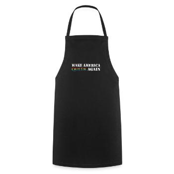 Make America Queer Again - Tablier de cuisine - noir - Devant - AI Model Male 185 dark (185cm)