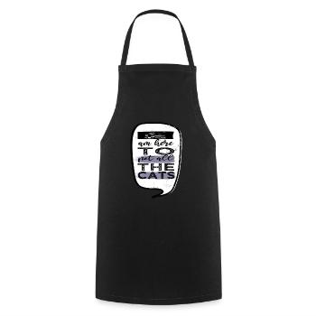 avacato pet cat pet present idea avogato guenon - Cooking Apron - black - Front - AI Model Male 185 dark (185cm)