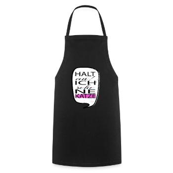 tier perserkatze seekatze humor geschenkidee - Kochschürze - Schwarz - Vorne - AI Model Male 185 dark (185cm)
