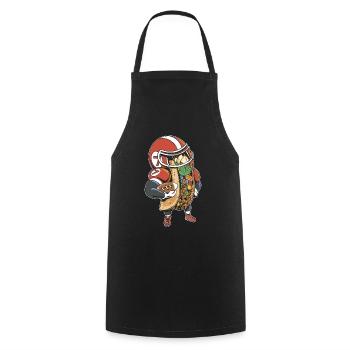 Taco Football Ligue nationale américaine - Tablier de cuisine - noir - Devant - AI Model Male 185 dark (185cm)