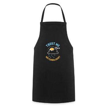 Meteorologist Meteorology Storm Chaser Gift - Cooking Apron - black - Front - AI Model Male 185 dark (185cm)