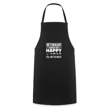 Meteorologist Meteorology Storm Chaser Gift - Cooking Apron - black - Front - AI Model Male 185 dark (185cm)