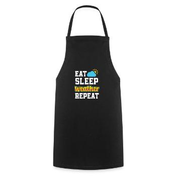 Meteorologist Meteorology Storm Chaser Gift - Cooking Apron - black - Front - AI Model Male 185 dark (185cm)