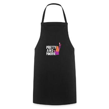 Feminismus Feministin - Kochschürze - Schwarz - Vorne - AI Model Male 185 dark (185cm)
