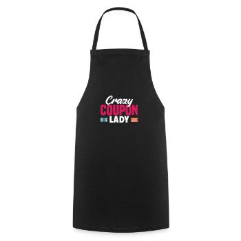 Funny Extreme Couponing Coupon Gift - Cooking Apron - black - Front - AI Model Male 185 dark (185cm)