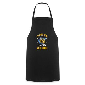 Funny Welder Gift - Cooking Apron - black - Front - AI Model Male 185 dark (185cm)