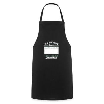 Lustiges Steuerberater Buchhalter Geschenk - Kochschürze - Schwarz - Vorne - AI Model Male 185 dark (185cm)