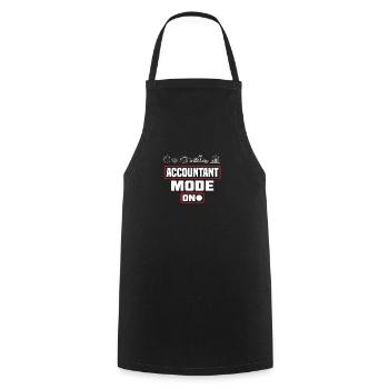 Lustiges Steuerberater Buchhalter Geschenk - Kochschürze - Schwarz - Vorne - AI Model Male 185 dark (185cm)