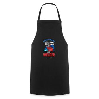 Funny Welder Gift - Cooking Apron - black - Front - AI Model Male 185 dark (185cm)