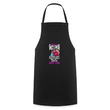Funny Welder Gift - Cooking Apron - black - Front - AI Model Male 185 dark (185cm)