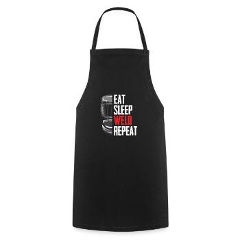Funny Welder Gift - Cooking Apron - black - Front - AI Model Male 185 dark (185cm)