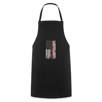 Funny Tax Advisor Accountant Gift - Cooking Apron - black - Front - AI Model Male 185 dark (185cm)
