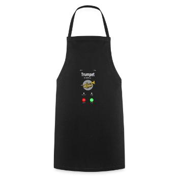 Trumpet Trumpeter Trumpet Player - Cooking Apron - black - Front - AI Model Male 185 dark (185cm)