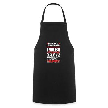 Trumpet Trumpeter Trumpet Player - Cooking Apron - black - Front - AI Model Male 185 dark (185cm)