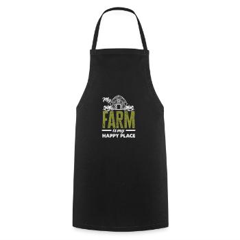 Funny Farmer Farm Farmer Gift - Cooking Apron - black - Front - AI Model Male 185 dark (185cm)