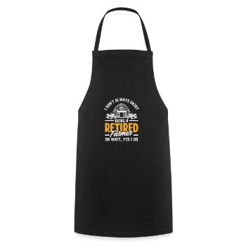 Funny Farmer Farm Farmer Gift - Cooking Apron - black - Front - AI Model Male 185 dark (185cm)