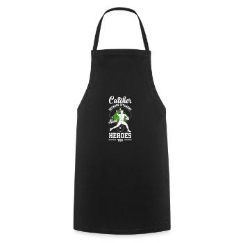 Drôle de baseball - Tablier de cuisine - noir - Devant - AI Model Male 185 dark (185cm)