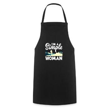 Funny Hiking Gift - Cooking Apron - black - Front - AI Model Male 185 dark (185cm)