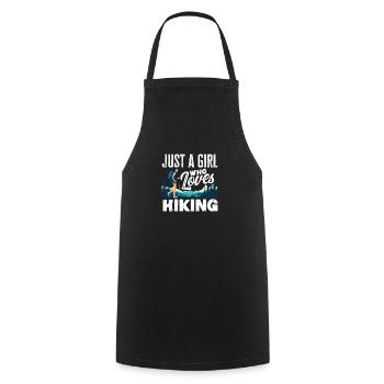 Funny Hiking Gift - Cooking Apron - black - Front - AI Model Male 185 dark (185cm)