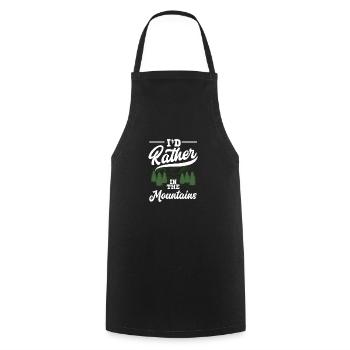 Funny Hiking Gift - Cooking Apron - black - Front - AI Model Male 185 dark (185cm)