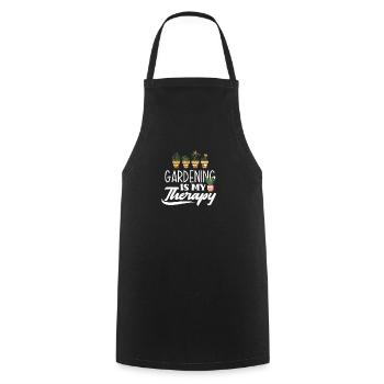 Gardener, Gardener, Gardener, Hobby Gardener, Plants - Cooking Apron - black - Front - AI Model Male 185 dark (185cm)