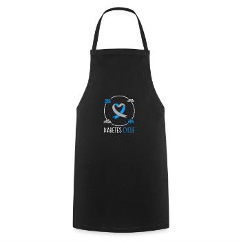 T1D Diabetes Type 1 Diabetic Gift - Cooking Apron - black - Front - AI Model Male 185 dark (185cm)