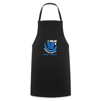 Cadeau pour diabétiques de type 1 pour diabétiques de type 1 - Tablier de cuisine - noir - Devant - AI Model Male 185 dark (185cm)