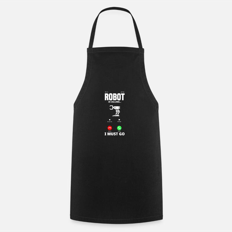 Programmeur de robots robotiques - Tablier de cuisine - noir