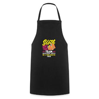 Funny Knitting Knitting Needle Gift - Cooking Apron - black - Front - AI Model Male 185 dark (185cm)