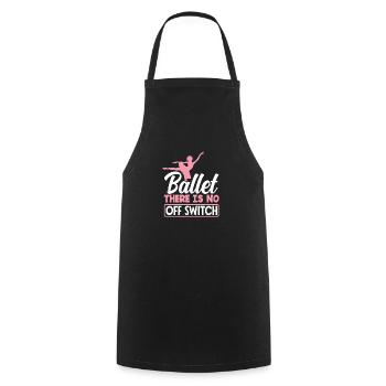 Süßes Ballerina Ballettänzerin Geschenk - Kochschürze - Schwarz - Vorne - AI Model Male 185 dark (185cm)