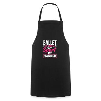 Süßes Ballerina Ballettänzerin Geschenk - Kochschürze - Schwarz - Vorne - AI Model Male 185 dark (185cm)