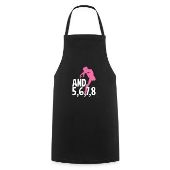 Süßes Ballerina Ballettänzerin Geschenk - Kochschürze - Schwarz - Vorne - AI Model Male 185 dark (185cm)