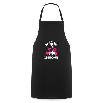 Cute Ballerina Ballet Dancer Gift - Cooking Apron - black - Front - AI Model Male 185 dark (185cm)