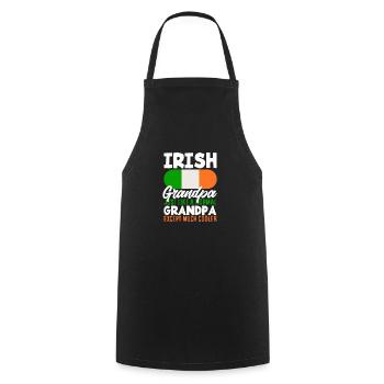 Funny Irishman Ireland Gift - Cooking Apron - black - Front - AI Model Male 185 dark (185cm)