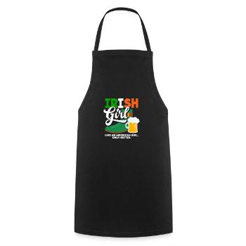 Funny Irishman Ireland Gift - Cooking Apron - black - Front - AI Model Male 185 dark (185cm)