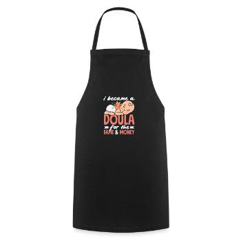 Doula Geschenk Doula Doulas - Kochschürze - Schwarz - Vorne - AI Model Male 185 dark (185cm)