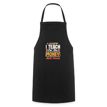 Funny Teacher Teacher Gift - Cooking Apron - black - Front - AI Model Male 185 dark (185cm)