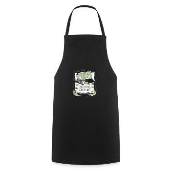 Chemise de nuit officielle Sweet Dino Couple - Tablier de cuisine - noir - Devant - AI Model Male 185 dark (185cm)