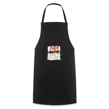 Chemise de nuit officielle Sweet Fox Couple - Tablier de cuisine - noir - Devant - AI Model Male 185 dark (185cm)