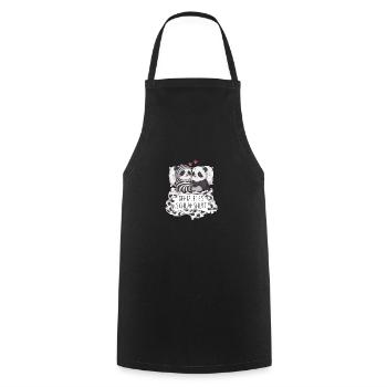 Chemise de nuit officielle Sweet Panda Couple - Tablier de cuisine - noir - Devant - AI Model Male 185 dark (185cm)