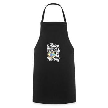 Funny Teacher Teacher Gift - Cooking Apron - black - Front - AI Model Male 185 dark (185cm)