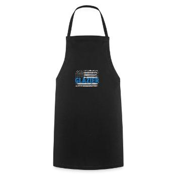 Glaser Geschenk - Kochschürze - Schwarz - Vorne - AI Model Male 185 dark (185cm)